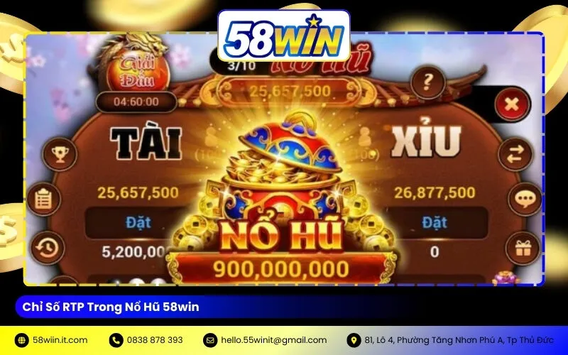Chỉ Số RTP Trong Nổ Hũ 58win