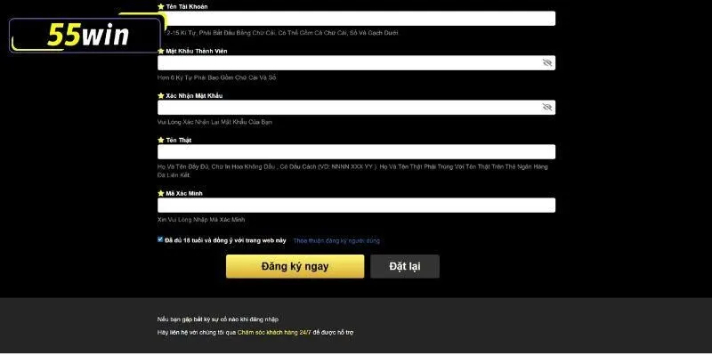 điền đầy đủ thông tin
