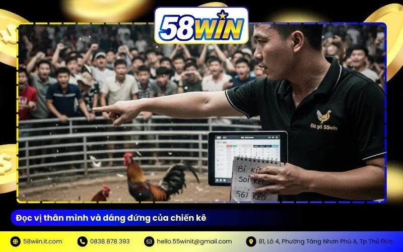 Đọc vị thân mình và dáng đứng của chiến kê