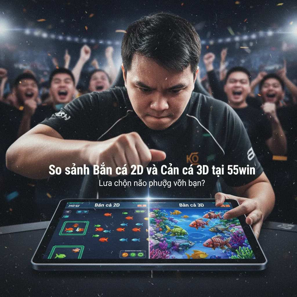 So sánh Bắn cá 2D và Bắn cá 3D tại 55win
