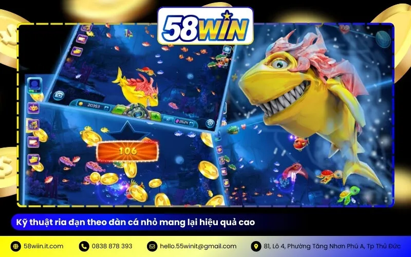 Kỹ thuật ria đạn theo đàn cá nhỏ mang lại hiệu quả cao