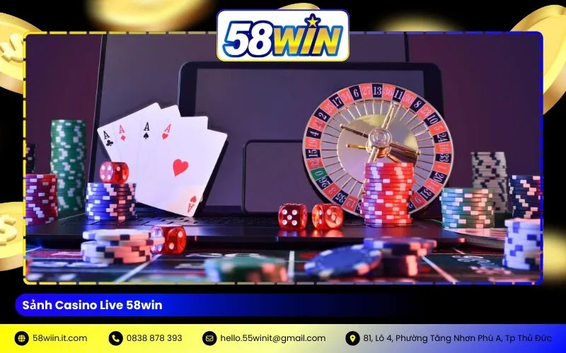 Sảnh Casino Live 58win